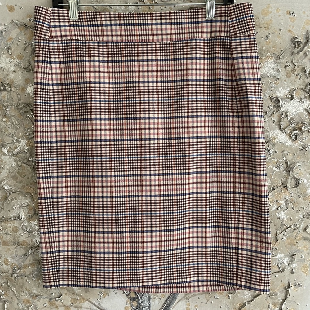 Plaid Pink and Blue Women's Skirt. Size 10 (40) 
InWear Copenhagen NWT $50